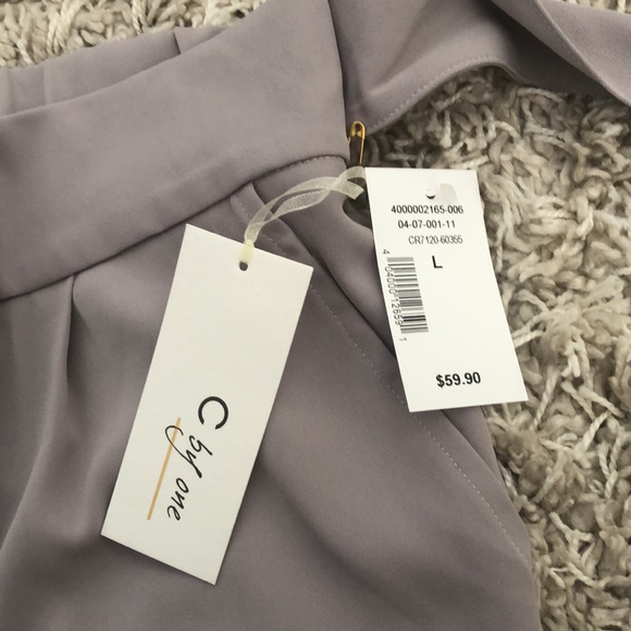 Taupe Cleo,L, high waisted ankle pants with belt &crease, NWT, - Picture 5 of 8